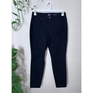 🌸 Style&Co. Womens 8S Jeans Curvy Skinny Leg Black Denim